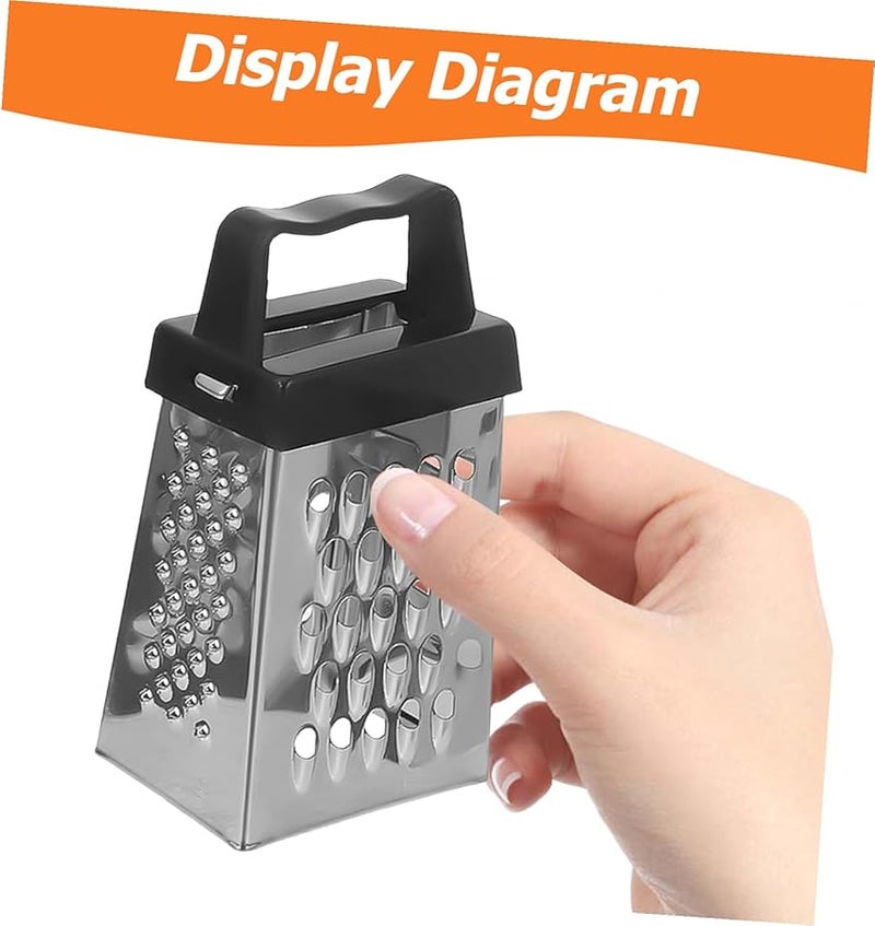 Stainless Steel Vegetable Grater 3Pcs Non Slip Handle for Cheese Ginger Potato - Image 4